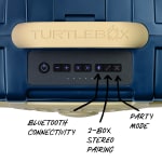 Turtlebox GameDay Series 2.0 Original Outdoor Bluetooth Speaker w/ Party Mode, Waterproof, 25hr Battery, Navy/Gold TB-ORIG-G3-NAVY-GOLD-GOLD-2 - Additional Image 4