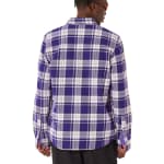 Oakley Men's Deep Amethyst/Mist Lifestyle Podium Plaid Ls Flannel FOA402573-9MX - Additional Image 4