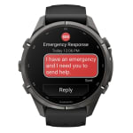 Garmin Fenix 9 Pro 43mm Carbon Gray DLC Titanium Smartwatch w/ inReach, AMOLED Display, Black-Pebble Gray Silicone Band 010-04335-10 - Additional Image 6