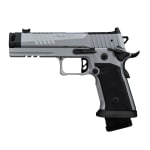 Sig Sauer P211 Quicksilver 9mm 4.4" Bbl Compensator SAO Fiber Optic SIG-LOC PRO BLK/SLV Pistol w/(1) 23rd, (2) 21rd Mags, & Magwell 211F-9-GTO-SILVER - Additional Image 1