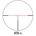 March Compact Tactical 2.5-25x42mm SFP MTR-4 Reticle 1/4MOA 6Level Illum Riflescope D25V42TI-MTR-4 - Reticle Image 1