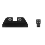 Meprolight USA Tru-Dot Green Tritium Ruger P85, P85 MARK II, & P89 White Rings Front & Rear Fixed Sights 109903101 - Additional Image 1