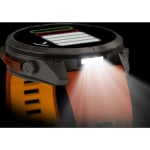 Garmin Fenix 9 Pro 51mm Titanium Smartwatch w/ inReach, AMOLED Display, Autumn Orange-Spark Orange Silicone Band 010-04337-00 - Additional Image 12