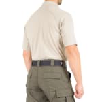 First Tactical Men's Performance Short Sleeve Polo Silver Tan 112509-065 - Additional Image 4