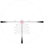 C&H Precision 2-12x24mm FFP LPVO 30mm-Tube Etched/Illuminated Waterproof MRAD Reticle RD-LPVO-RD - Reticle Image 1