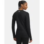Under Armour Women's Coldgear Base 4.0 Crew Longsleeve Black/White Shirt 6004070-00200 - Additional Image 1