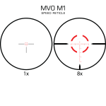 Meprolight MVO 1-8x28 34mm FFP M1 MRAD Reticle Scope 901245701