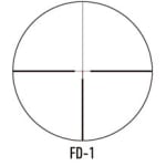 March Compact Tactical 2.5-25x42mm SFP FD-1 Reticle 0.1MIL 6Level Illum Riflescope D25V42TIML-FD-1 - Reticle Image 1