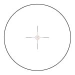 Trijicon VCOG 1-8x28 Red MRAD Crosshair Dot Reticle FDE FIR-265 Cerakote Riflescope w/Quick Release Mount with Trijicon Q-LOC Technology VC18-C-2400021 - Reticle Image 1