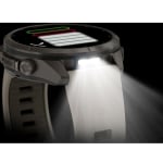 Garmin Fenix 9 Pro 43mm Titanium Smartwatch w/ inReach, AMOLED Display, Fog Gray-Dark Sandstone Silicone Band 010-04335-80 - Additional Image 12