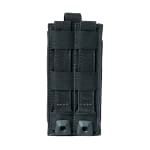 First Tactical Tactix Media Medium 500D Nylon Black Pouch 2.5x5.25x.75"" w/ 2 Hooked Lynx Attachments 180018-019-1SZ - Additional Image 1