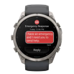 Garmin Fenix 9 Pro 51mm Titanium Smartwatch w/ inReach, AMOLED Display, Graphite-Black Silicone Band 010-04337-20 - Additional Image 6