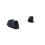Ameriglo Optic Compatible Grn Trit w/LumiGreen Outline .378"F , Grn Trit w/White Outline .492"R Sight Set for S&W M&P (2.0 Core Dovetail) SW-333 - Additional Image 2