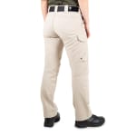 First Tactical Women's V2 Tactical Pants 2-Way Stretch Water Resistant Double-Dyed Khaki 124011-055 - Additional Image 4