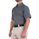 First Tactical Men's V2 Pro Performance Short Sleeve Shirt Wolf Grey 112012-036 - Additional Image 1