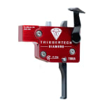 TriggerTech Diamond Trigger for Tikka T3, T3x, & T1x 4oz-32oz Adj Pull Weight, Straight Flat Lever, LH Red ZCT, CLKR, TKR Technology TIL-SRB-02-TNF