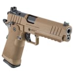 Springfield Armory 1911 DS Prodigy 9mm 5" Bbl Coyote Brown Handgun w/ AOS Plate, U-Notch Fiber Optic Sights, 2x10rd Mags PH9119AOSCBLC - Additional Image 1