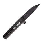 Tekto F4 Echo Black S35VN Blade Aluminum Handle Black G10 Inserts Black Accents Drop Lock Fine Edge Folding Knife F4R-T6GBK-S35BK5-A1 - Additional Image 1