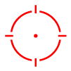 Holosun AEMS Red Multi-Reticle Micro Reflex Sight w/Solar Failsafe & Shake Awake RONIN-AEMS-MAX-RD - Reticle Image 1