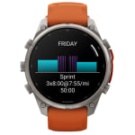 Garmin Fenix 9 Pro 47mm Titanium Smartwatch w/ inReach, AMOLED Display, Autumn Orange-Spark Orange Silicone Band 010-04336-00 - Additional Image 7