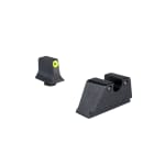 Trijicon HD XR Suppressor/Optic Height Night Sight Set w/ Green Tritium Rear & Yellow/Green Tritium Front for Glock Standard Frames MOS GL314-C-601181 - Additional Image 2