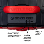 Turtlebox GameDay Series 2.0 Original Outdoor Bluetooth Speaker w/ Party Mode, Waterproof, 25hr Battery, Black/Scarlet TB-ORIG-G3-BLK-RED-RED-2 - Additional Image 4
