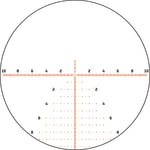 Colt Optics VMR 3-18x44 34mm FFP HXT-58 MRAD Reticle Telescopic Black Riflescope w/CR2032 Battery V209-101 - Reticle Image 2
