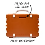 Turtlebox GameDay Series 2.0 Original Outdoor Bluetooth Speaker w/Party Mode, Waterproof, 25hr Battery, Burnt Orange/White TB-ORIG-G3-BTORG-WHT-WHT-2 - Additional Image 3
