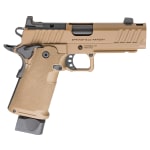 Springfield Armory 1911 DS Prodigy 9mm 4.25"Bbl Coyote Brown Handgun w/AOS Plate, U-Notch Tritium Sights, Comp, 1x17rd & 1x20rd Mags PH9117AOSCB-COMP - Additional Image 3