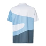Oakley Men's Stonewash Blue M Golf Oakley Reduct Wave Polo FOA404357-6EK-M - Additional Image 2