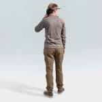 First Lite Women's Approach Quarter Zip Walnut WBAQZWN - Additional Image 5