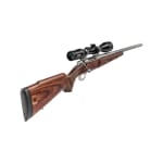 Sako 90 Varmint Laminated Stainless Steel 308 WIN No Sights 20 Fluted BBL 1:10 5/8x24 TPI RH Std Trig 5RD Laminate / Oiled Brown J05263