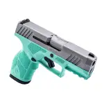 Taurus GX2 TORO 9mm 3.38'' Bbl Fixed Front Adj Rear Sights Striker SAO Poly Grip MIL-STD-1913 Rail Cyan/Stainless Pistol w/(1) 13rd Mag 1-GX2P939C - Additional Image 3
