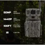 Stealth Cam Revolver 3.0 360-Degree 50 MP Cellular Trail Camera w/ 16GB Internal Storage, 1440p Video, Live Streaming, Rack Alert STC-RVLRP3C - Additional Image 2