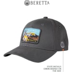 Beretta Wyoming USA 250 Hat Charcoal OSFA BWY90T16750902 - Additional Image 3