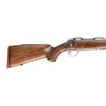 Sako 90 Hunter Stainless Steel 300 WIN No Sights 24.5 BBL 1:10 TPI RH SS Trig 4RD Wood / Oiled Brown J06163