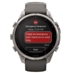 Garmin Fenix 9 Pro 47mm Titanium Smartwatch w/ inReach, Solar Display, Pebble Gray-Silver Gray Silicone Band 010-04338-00 - Additional Image 7