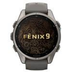 Garmin Fenix 9 43mm Titanium-Color Smartwatch w/ Built-In Flashlight, AMOLED Display, Pebble Gray Silicone Band 010-04761-10 - Additional Image 1