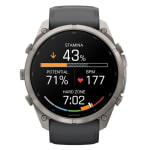 Garmin Fenix 9 Pro 51mm Titanium Smartwatch w/ inReach, AMOLED Display, Graphite-Black Silicone Band 010-04337-20 - Additional Image 3