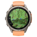 Garmin Fenix 9 Pro 43mm Titanium Smartwatch w/ inReach, AMOLED Display, Shell Pink-Autumn Orange Silicone Band 010-04335-00 - Additional Image 9