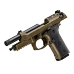 Beretta M9A4 Overlanding 9x19mm 5.1" Threaded Bbl SA/DA Nomad Bronze Pistol w/(2)10rd Mags JS92M9A4GBRZ10