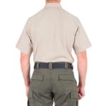 First Tactical Men's V2 Pro Performance Short Sleeve Shirt Khaki 112012-055 - Additional Image 3