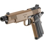 Springfield Armory 1911 Operator .45 ACP 5" Threaded Bbl Coyote Brown Handgun w/ AOS Plate, U-Notch Tritium Sights, 2x8rd Mags POT9230CBAOS - Additional Image 2