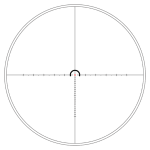 Vector Optics S6 1-6x24i SFP Illuminated Riflescope Kit w/30mm 1-Piece 1.93" Mount, Fiber Optic VIS-F1 Reticle, Honeycomb Shade OPSL133 - Reticle Image 1