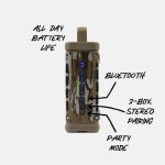 Turtlebox Ranger Outdoor Waterproof Bluetooth Speaker Mossy Oak Bottomland w/Party & TWS Mode, Magnetic Side Mounts, 12hr Battery TB-RANG-G1-MO BTTM-1 - Additional Image 4