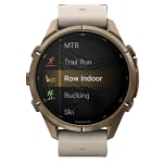 Garmin Fenix 9 Pro 43mm Autumn Gold Ti Smartwatch w/inReach Premium,AMOLED Display,Bone Leather Band&Cream-French Gray Silicone Band 010-04335-40 - Additional Image 5