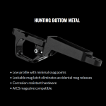 MDT CRBN Remington 700 SA RH Fixed Hunter Orange & Grey Chassis System w/ARCA Rail & Hunting Bottom Metal 114481--HOG