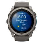 Garmin Fenix 9 51mm Titanium-Color Smartwatch w/ Built-In Flashlight, AMOLED Display, Pebble Gray Silicone Band 010-04763-00 - Additional Image 8