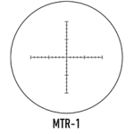 March Tactical 10-60x52 MTR-1 Reticle 1/8MOA Riflescope D60V52TM - Reticle Image 1