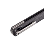 Tekto F2 Bravo Silver D2 Blade Forged Carbon Handle Silver Titanium Accents Fine Edge Folding Knife F2R-CCBK-D2SI1-A4 - Additional Image 4